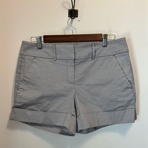 NY and Company Women's Black and White Patterned Shorts